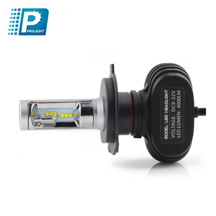 Car CSP chip 4000lm H4 H7 S1 LED headlight bulb for all carsCentro de